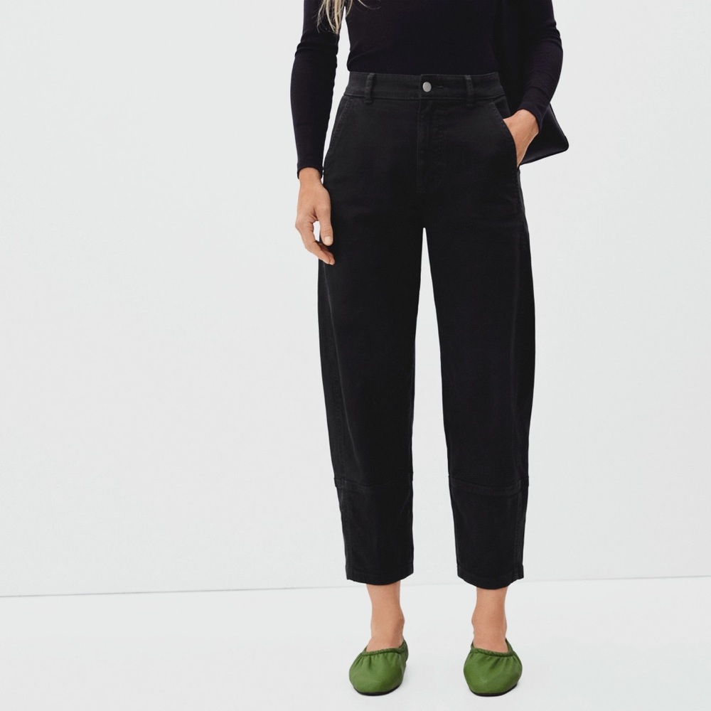 Everlane Black The Utility Barrel Pant 8